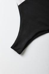 Conjunto de bikini de canalé con aros y patchwork